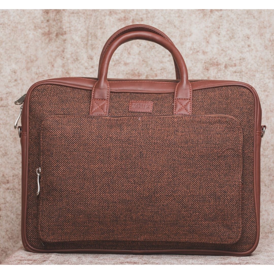 Brown Metal Laptop Bag