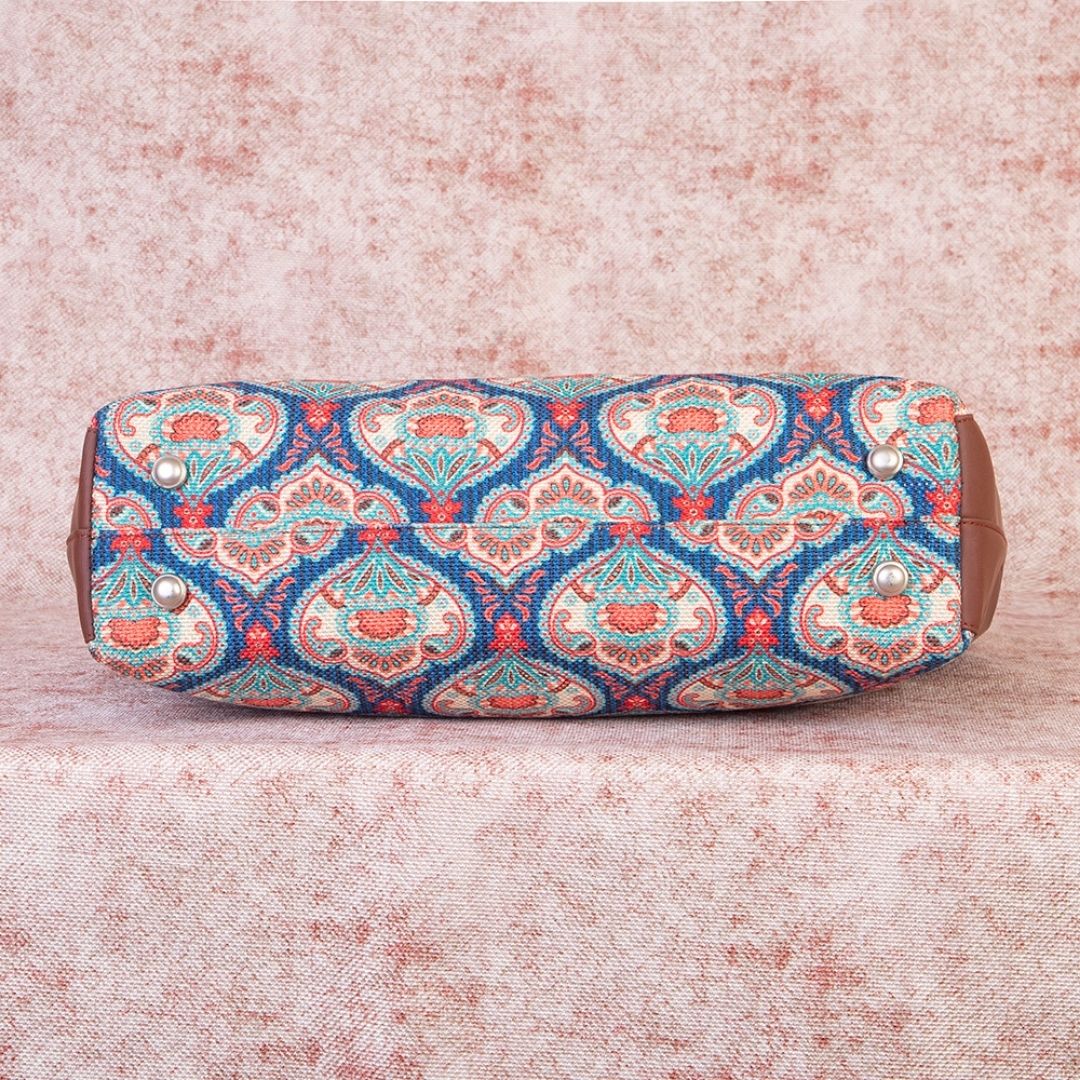 Kovil Blue Side Tote Bag