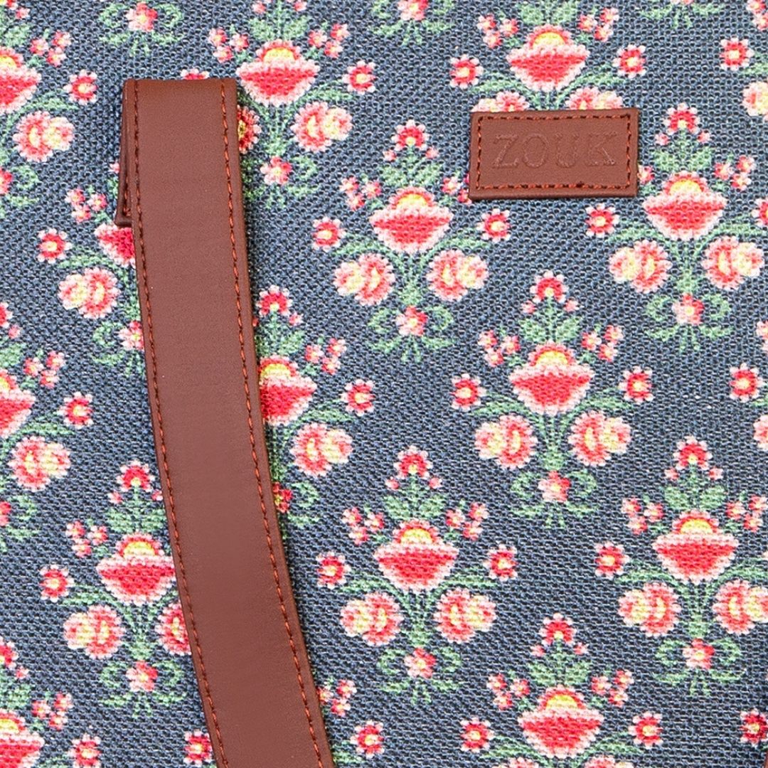 Mughal Garden Print Shoulder Tote Bag