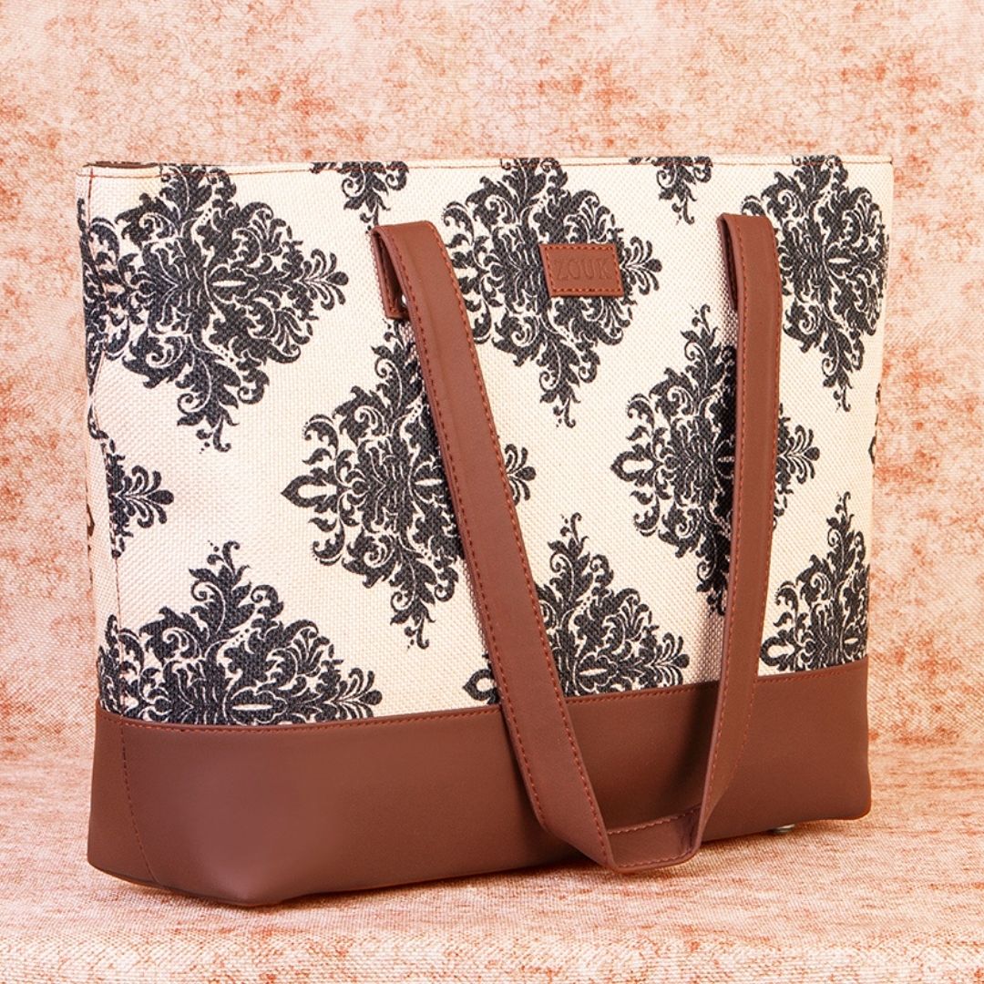 Mughal Motif Shoulder Tote Bag