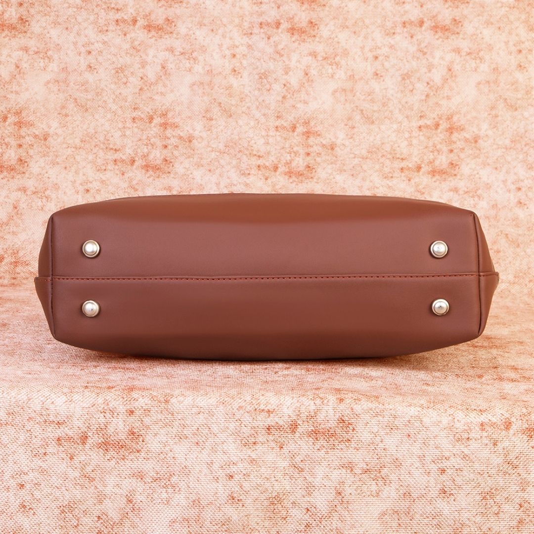 Lattice Lace Shoulder Tote Bag