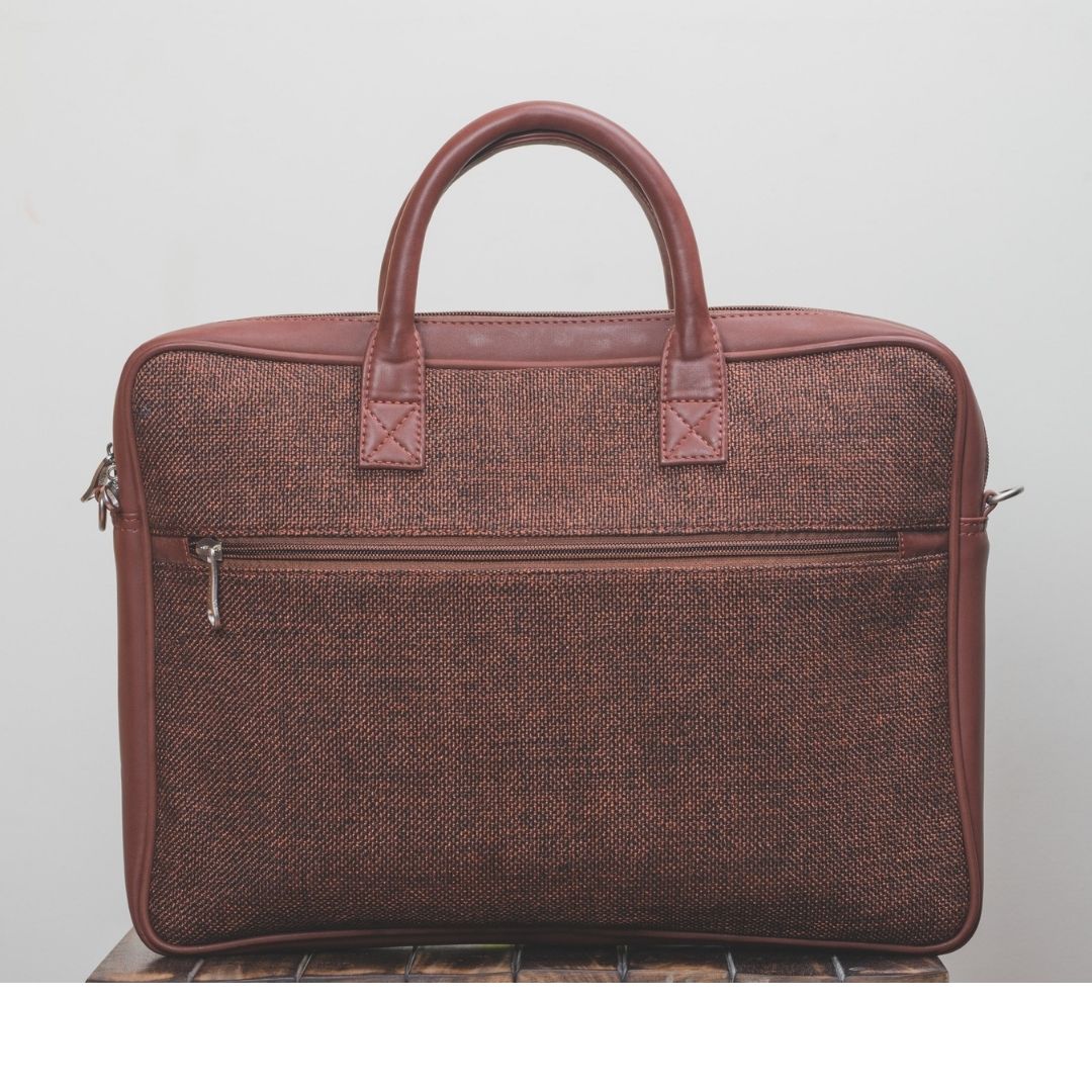 Brown Metal Laptop Bag
