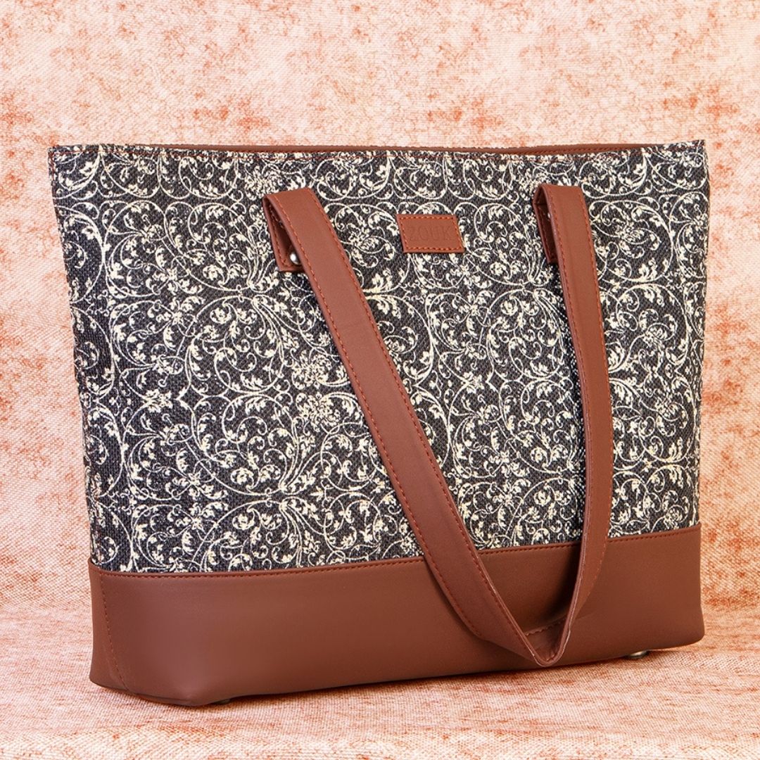 Lattice Lace Shoulder Tote Bag