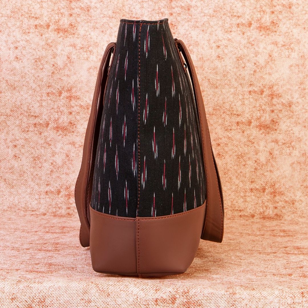 Ikat GreRed Shoulder Tote Bag