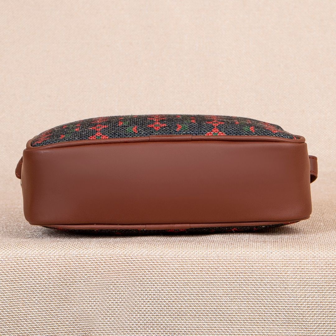 Shobha Niwas Lotus Motif Sling Bag