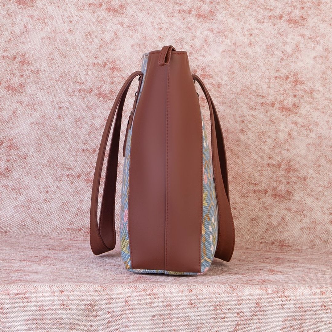 Jaipur Fresco Blue Side Tote Bag