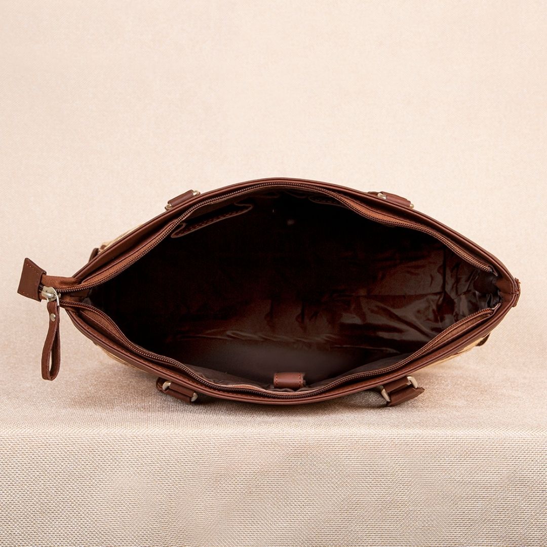 Mughal Art Multicolor- Office Bag & Chain Wallet Combo