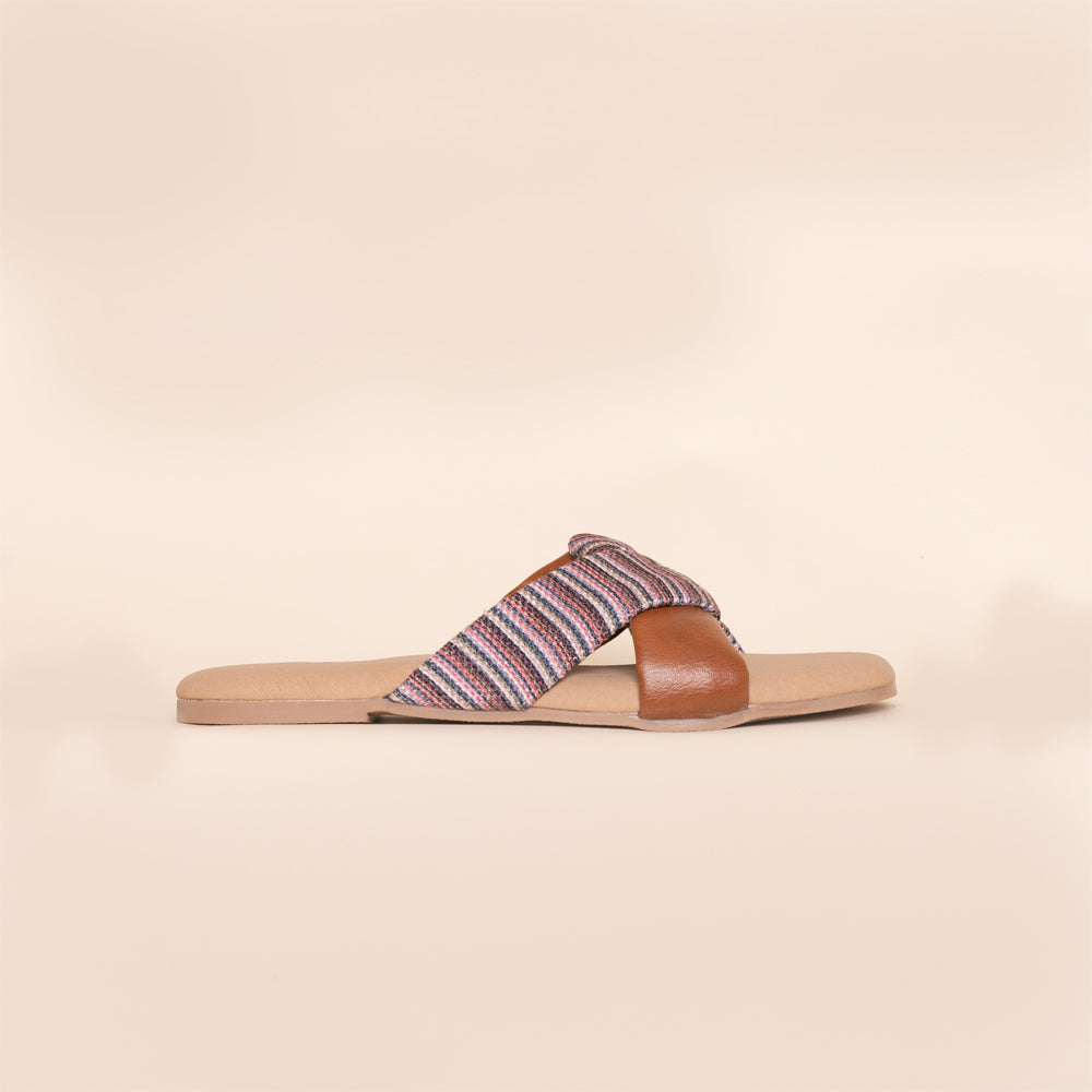 Rohtang Stripes Cross Sliders