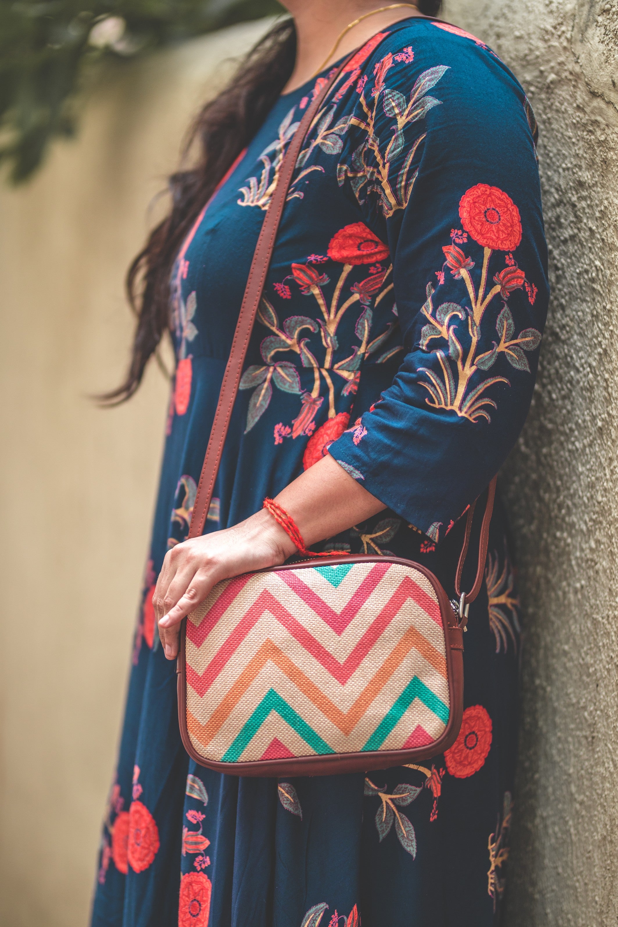 Wavbeach - Women's Office Bag & Sling Bag Combo