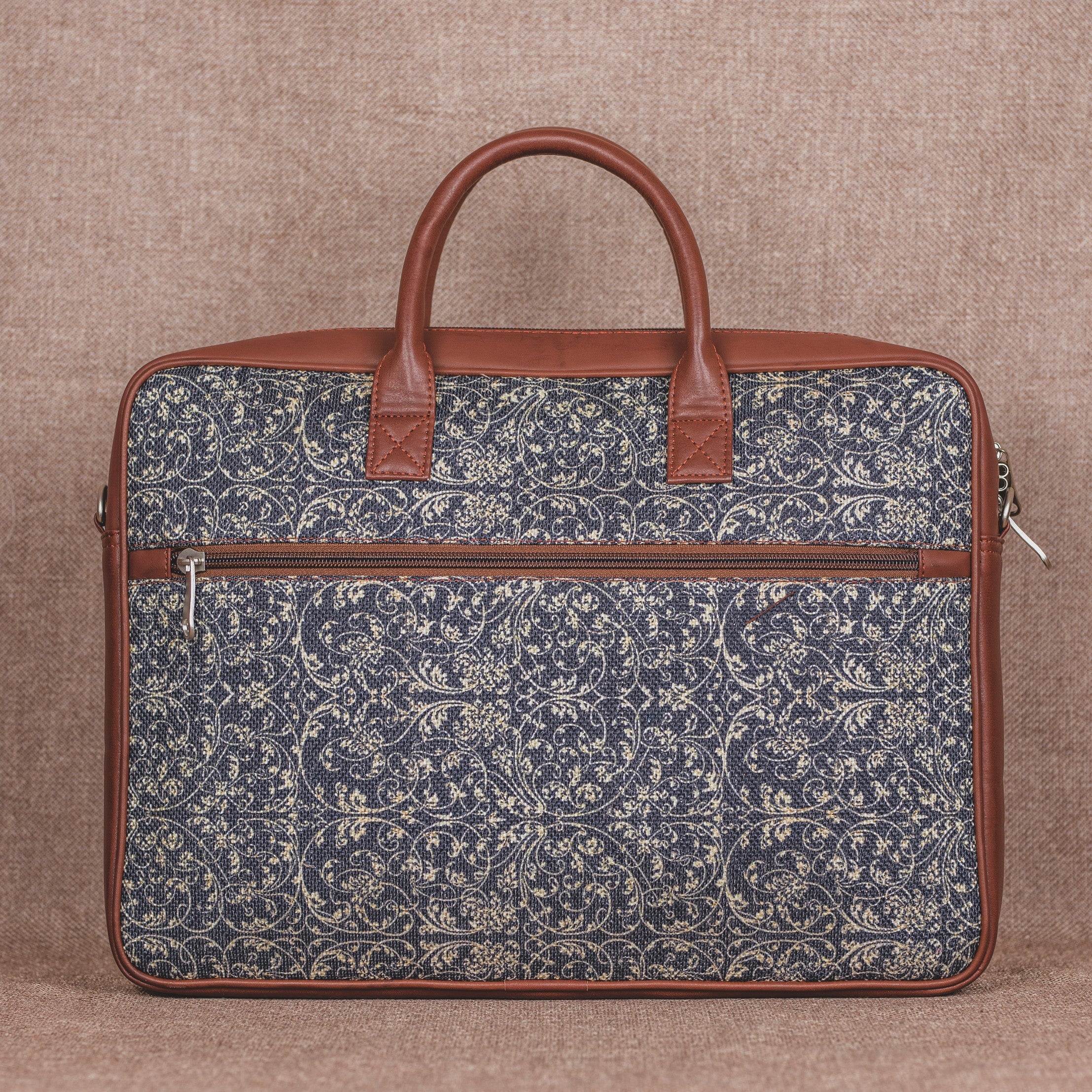 Lattice Lace Combo - Laptop Bag & Chain Wallet