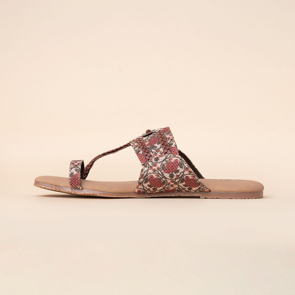 Auroville Botanica Braided Kolhapuri Chappal