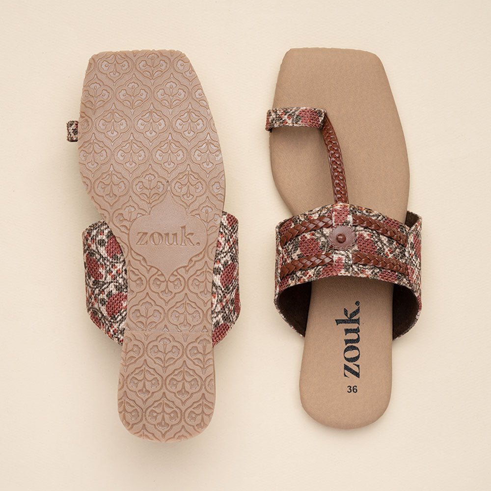 Auroville Botanica Braided Kolhapuri Chappal