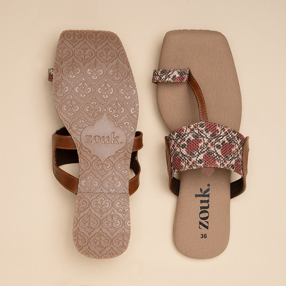 Auroville Botanica One Toe Kolhapuri Chappal