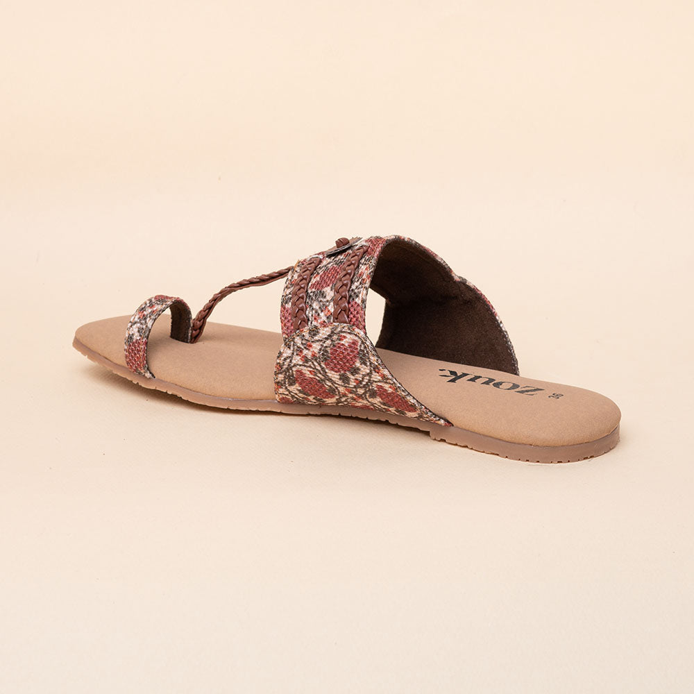 Auroville Botanica Braided Kolhapuri Chappal