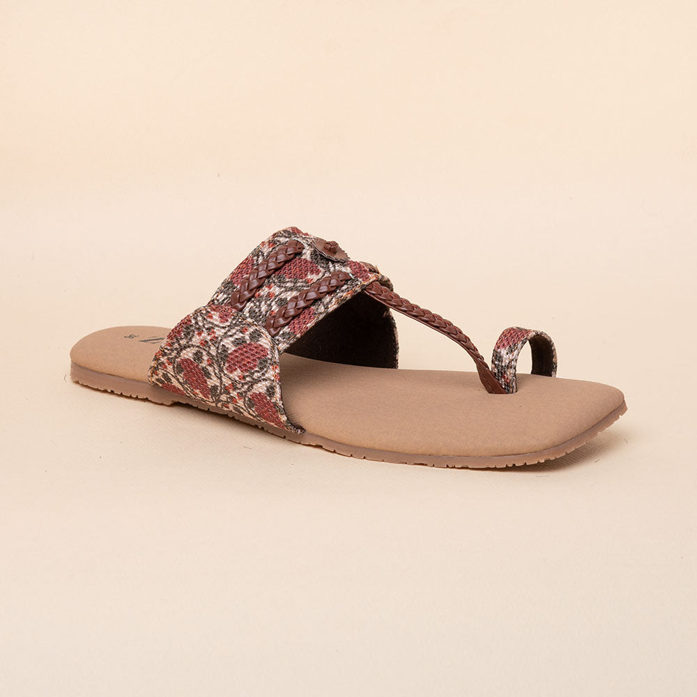 Auroville Botanica Braided Kolhapuri Chappal
