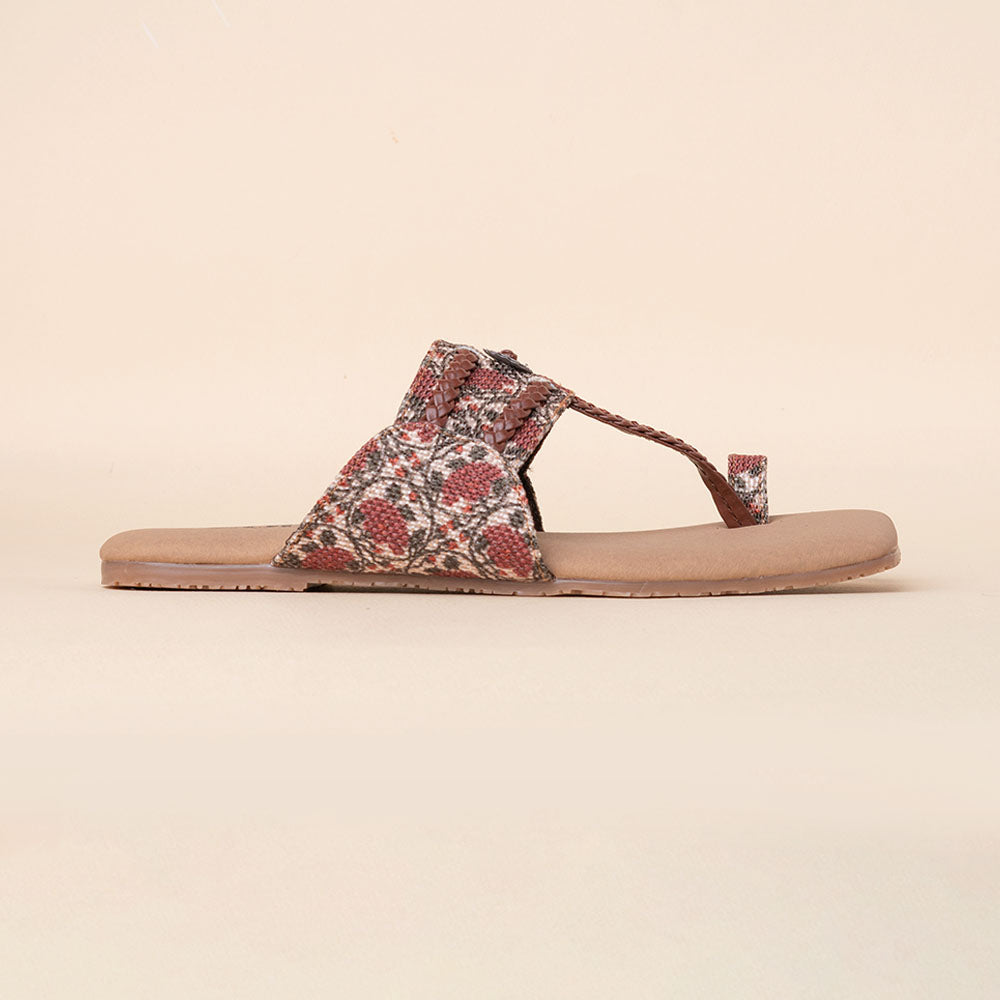 Auroville Botanica Braided Kolhapuri Chappal