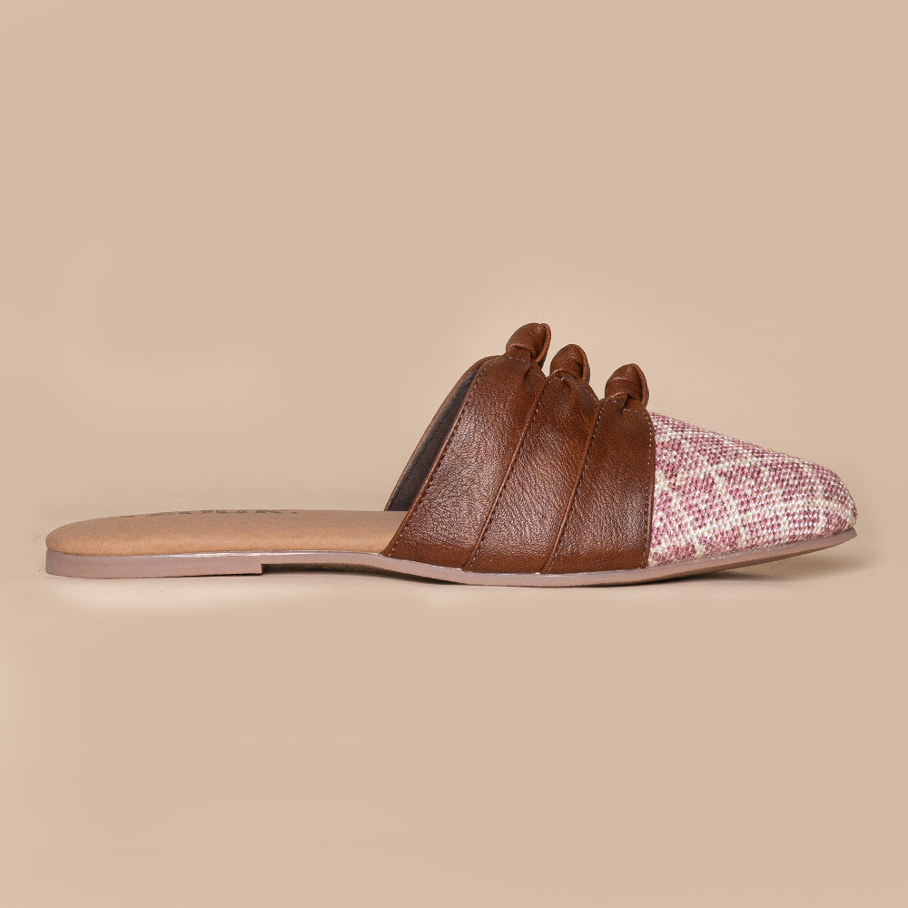 Chamoli Motif Knotted Mule