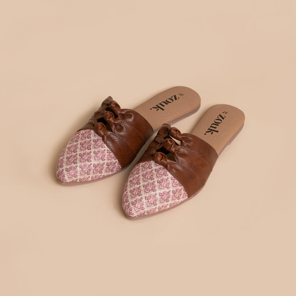 Chamoli Motif Knotted Mule