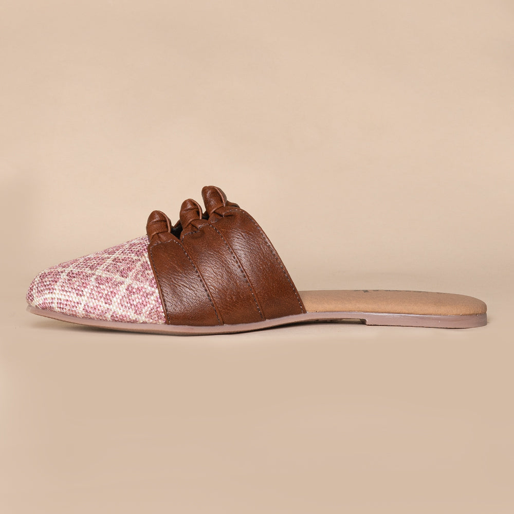 Chamoli Motif Knotted Mule