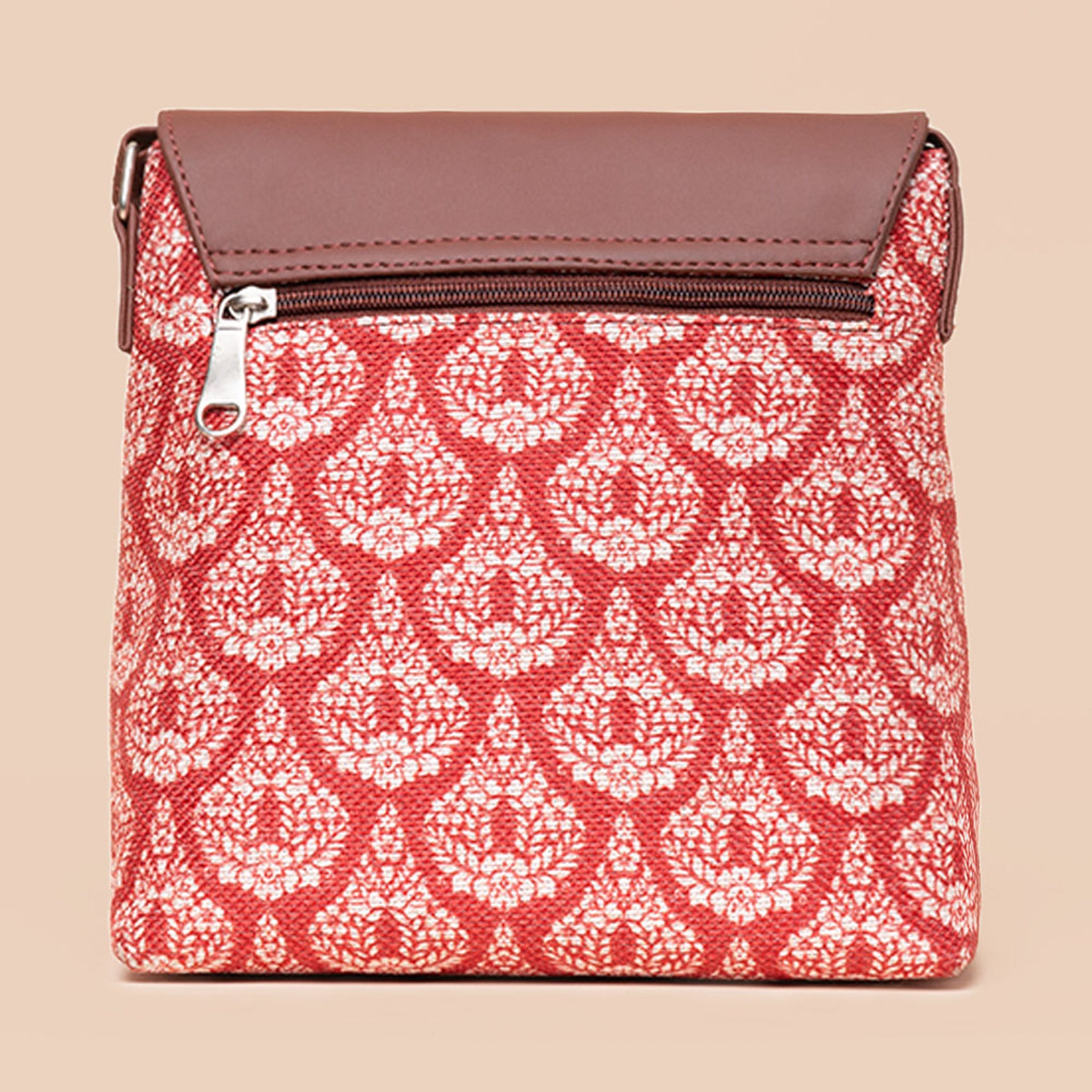 Chanderi Phool Flap Sling Bag