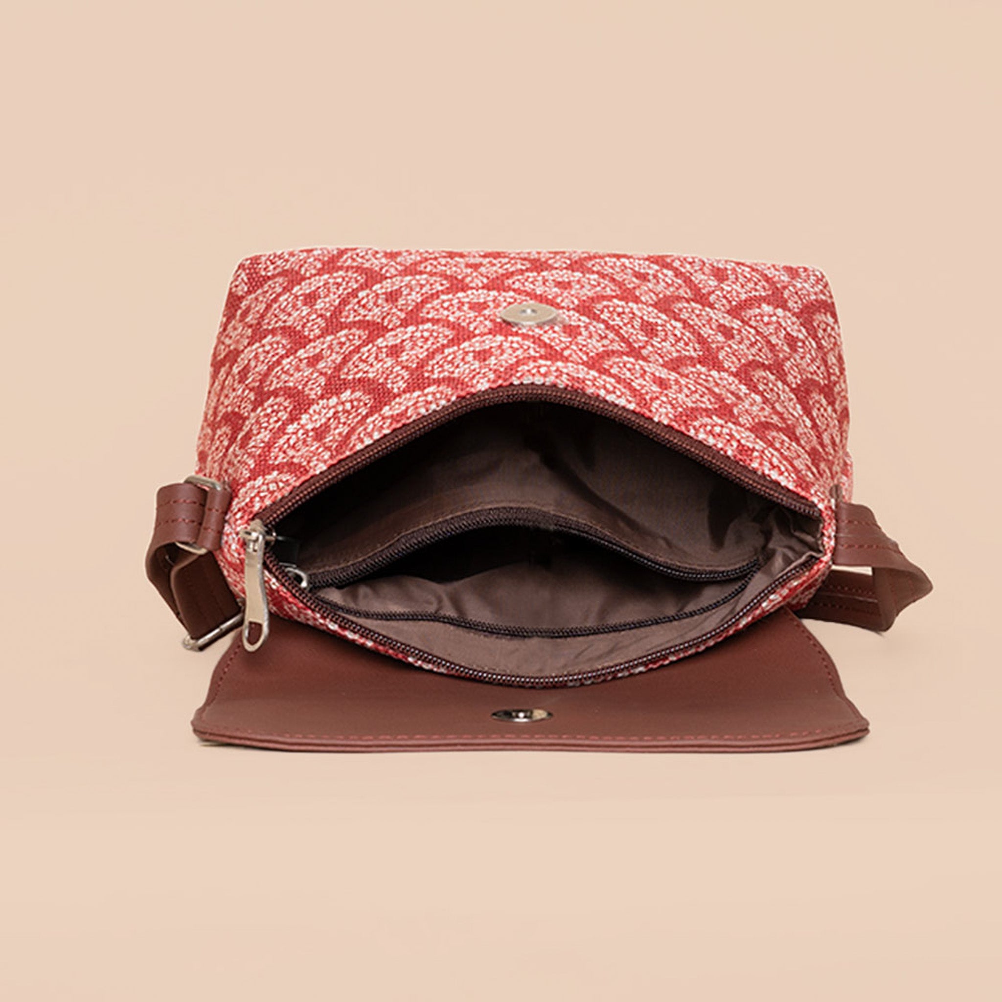 Chanderi Phool Flap Sling Bag