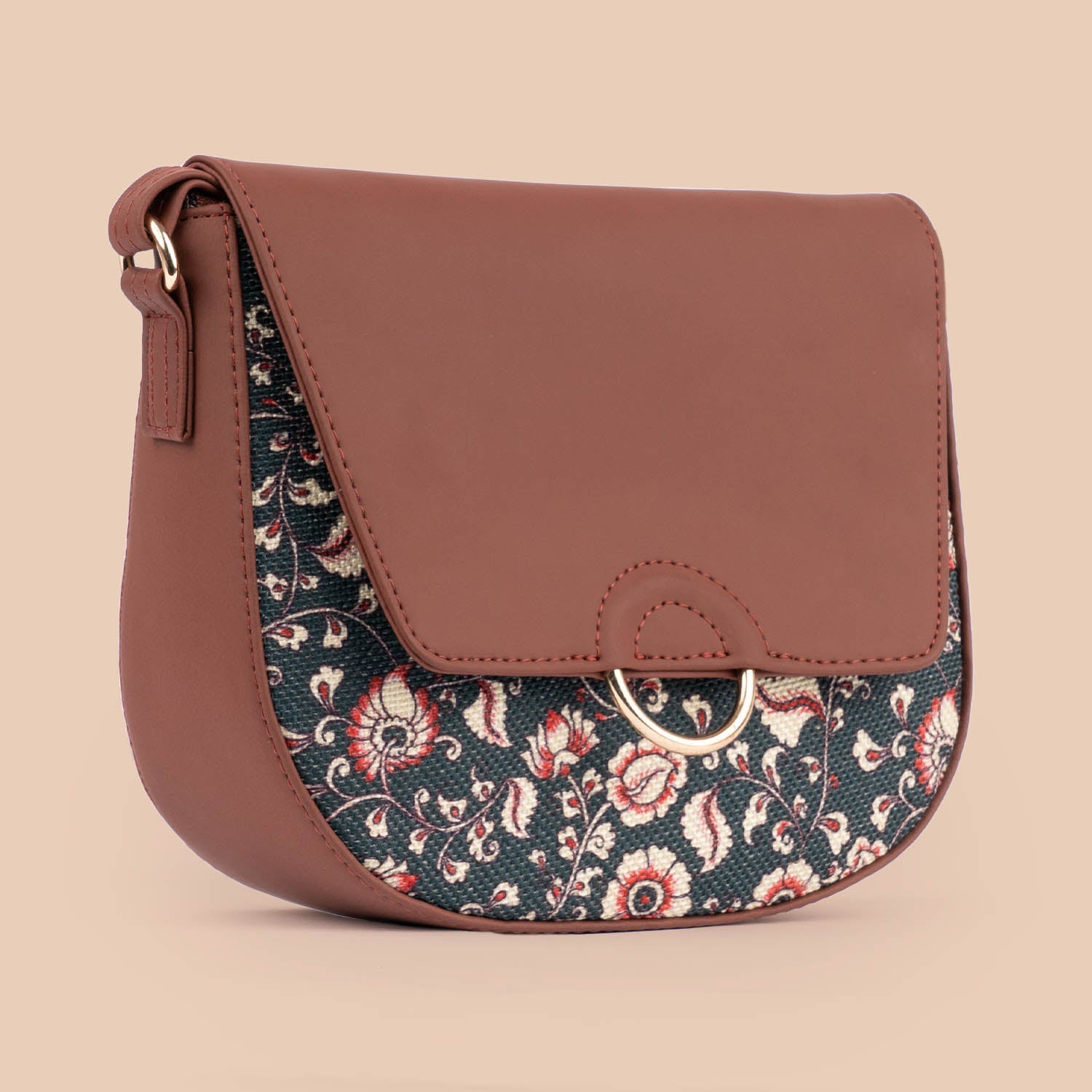 Chittoor Blue Kalamkari Classic Sling Bag