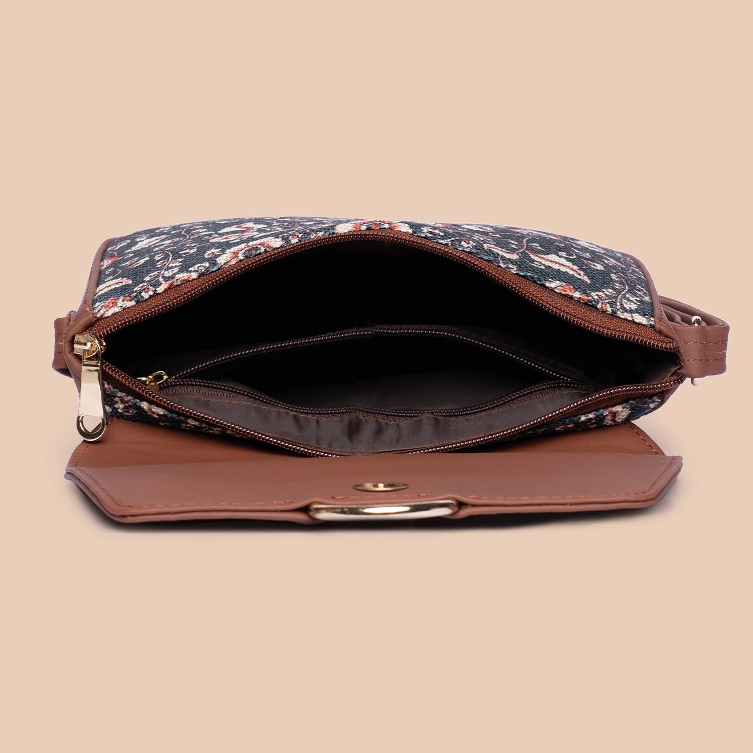 Chittoor Blue Kalamkari Classic Sling Bag