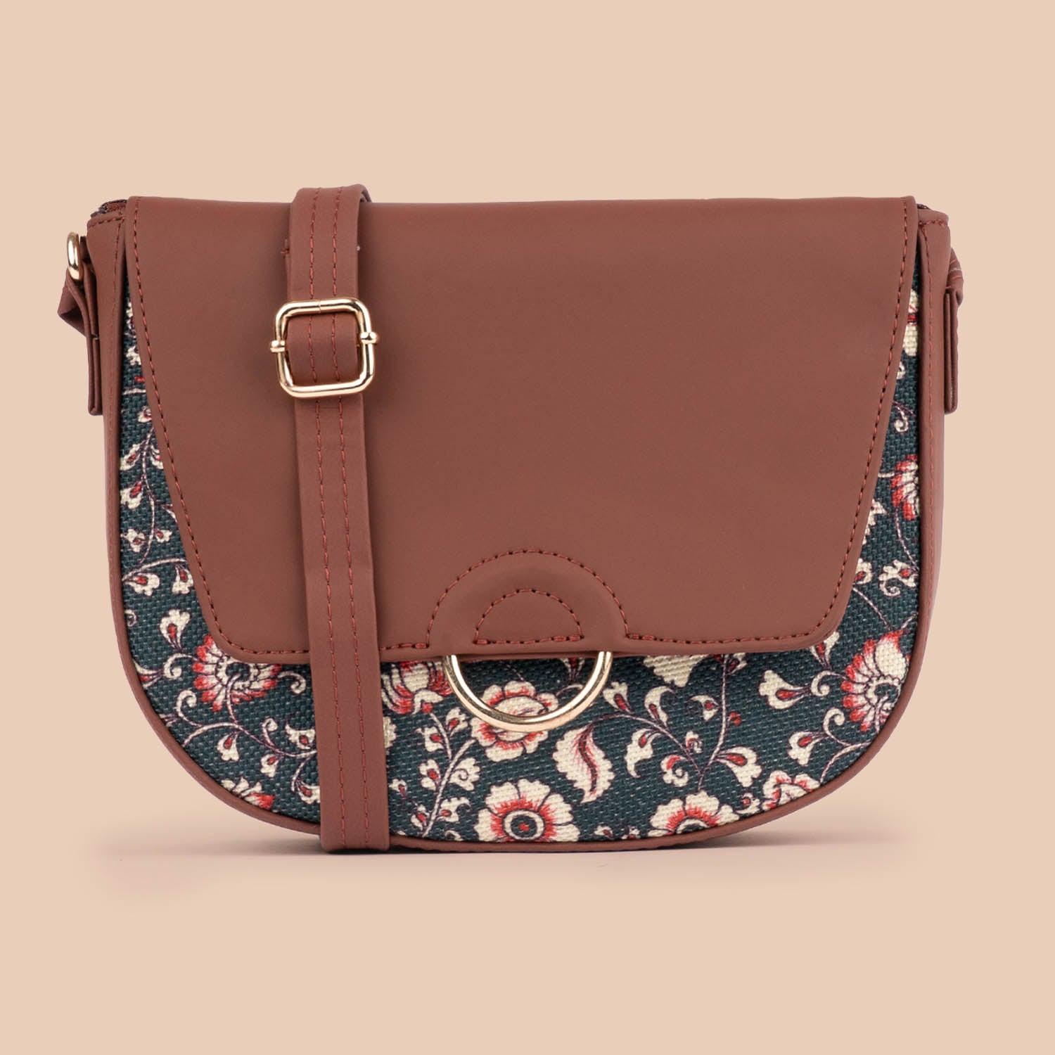 Chittoor Blue Kalamkari Classic Sling Bag