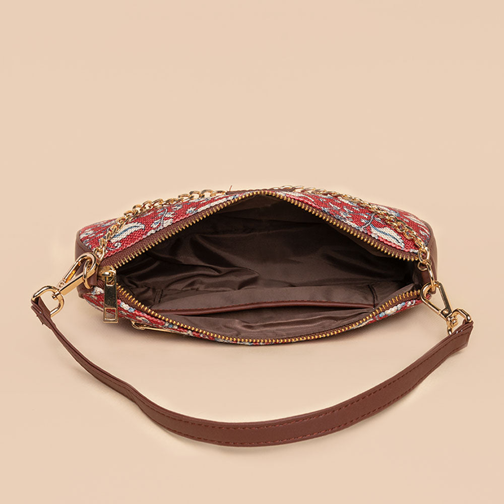 Chittoor Red Kalamkari Baguette