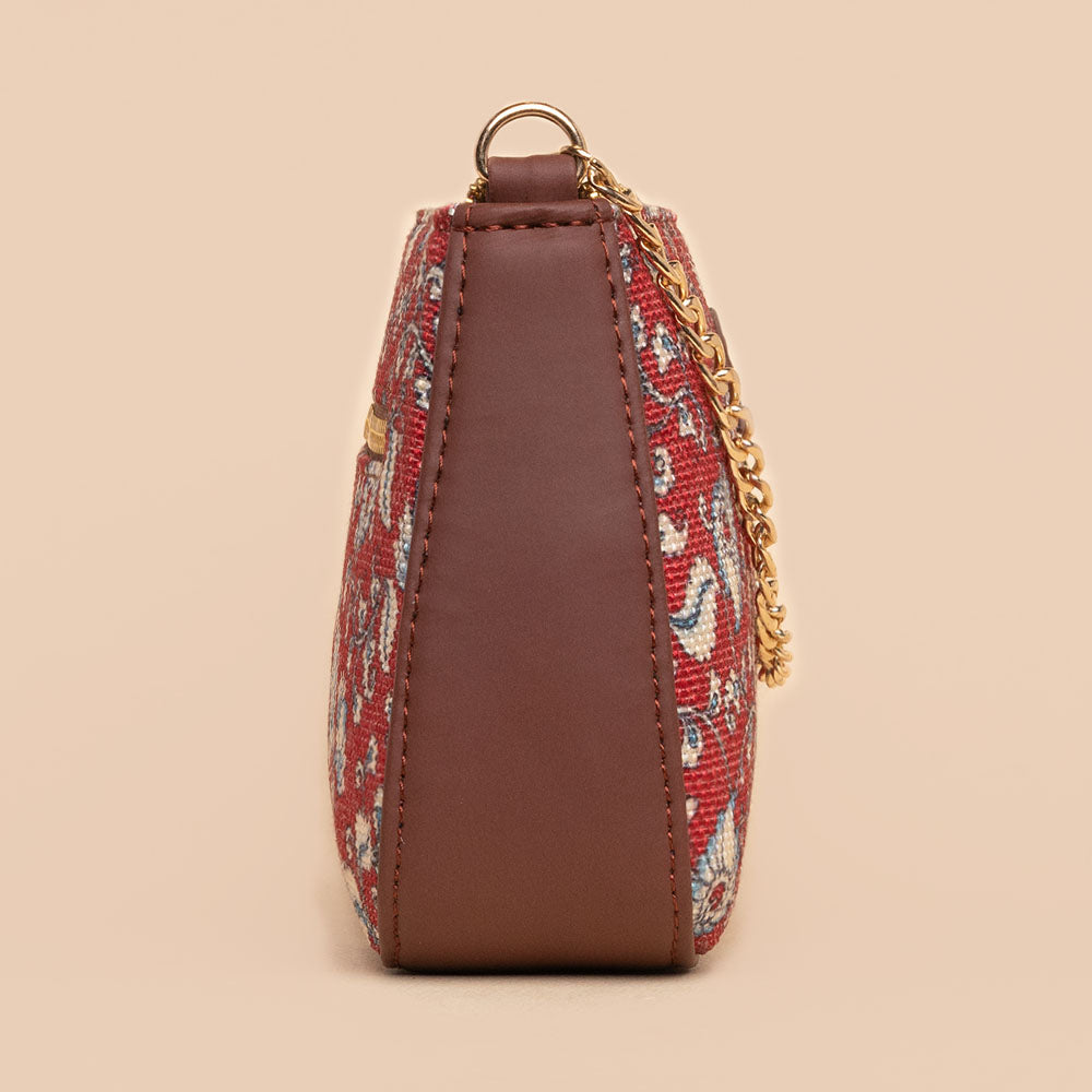 Chittoor Red Kalamkari Baguette