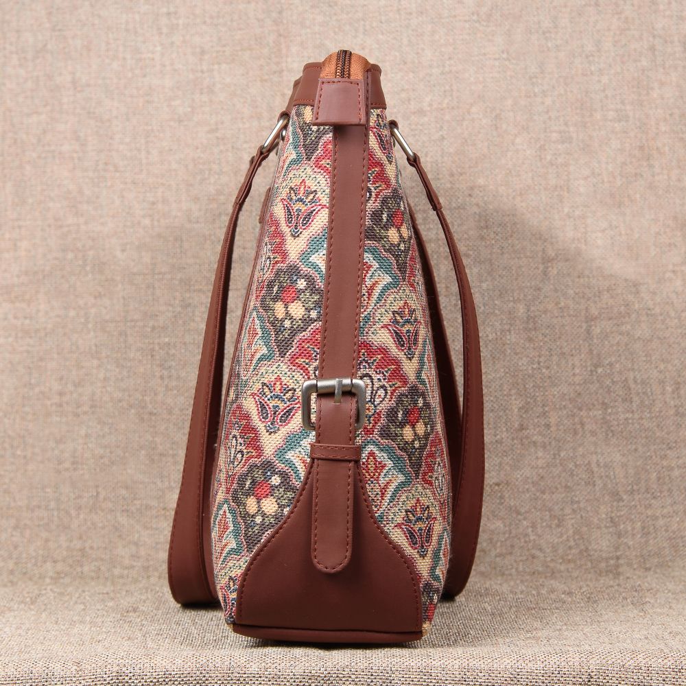 Mughal Art Multicolor- Office Bag & Chain Wallet Combo