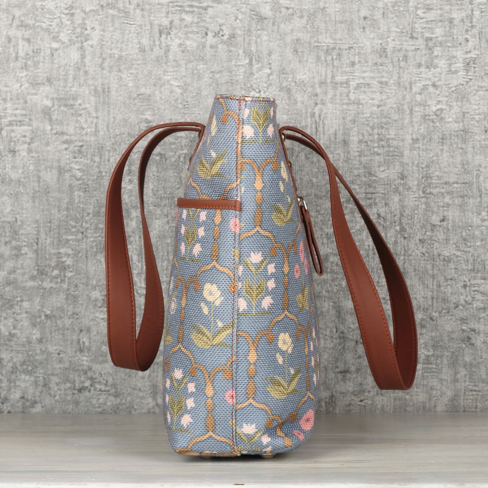 Jaipur Fresco Blue Tote Bag