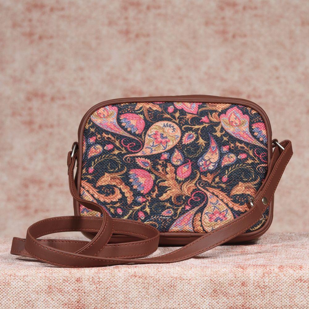 Paisley Print - Women's Office Bag & Sling Bag Combo
