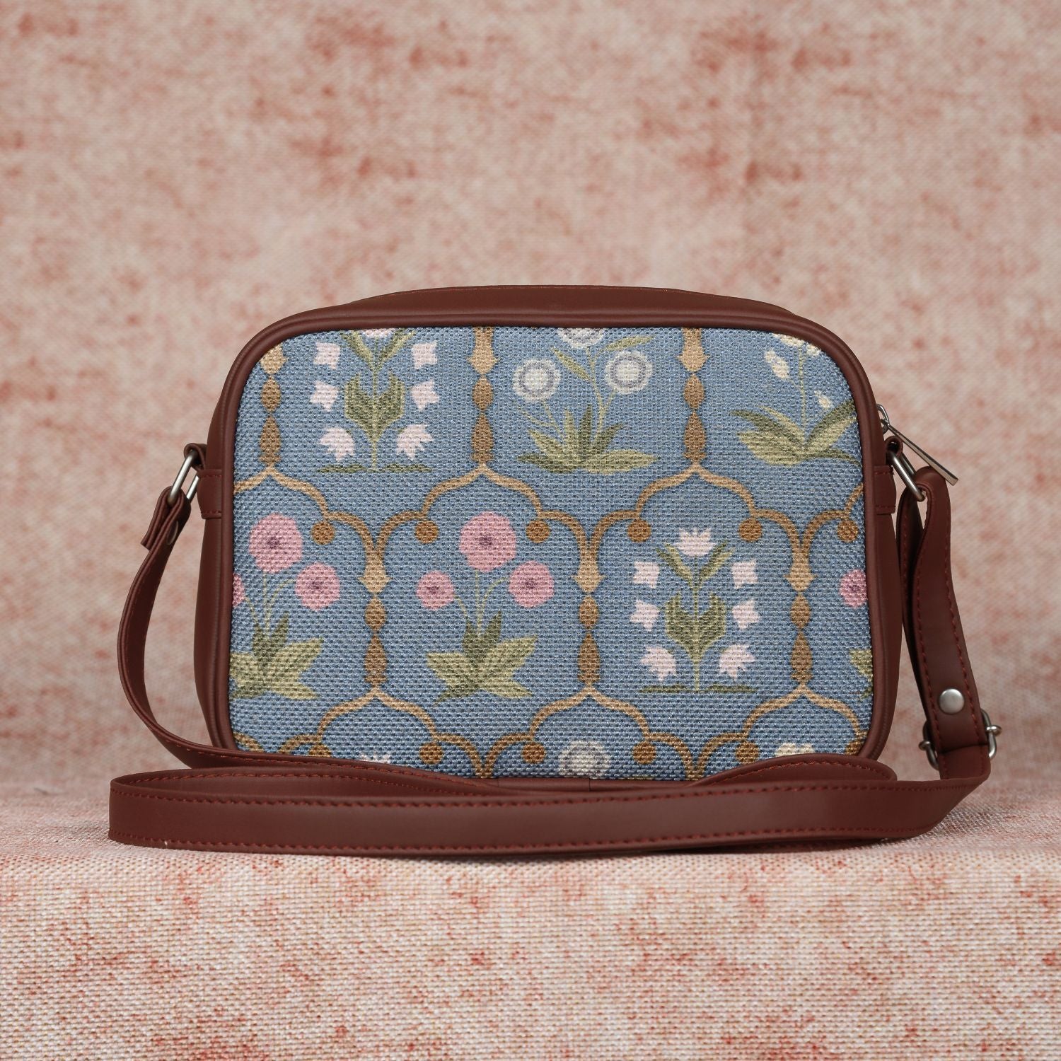 Jaipur Fresco Blue Sling Bag