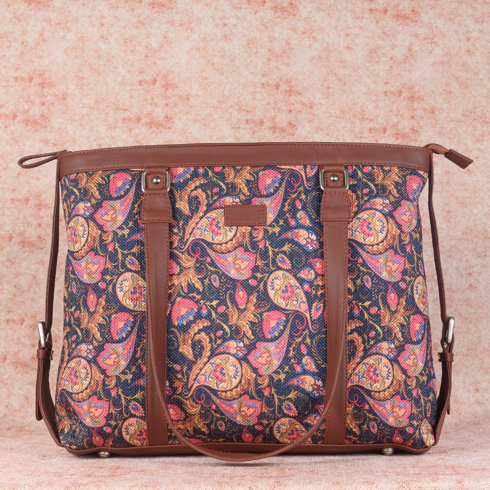 Paisley Print - Women's Office Bag & Sling Bag Combo