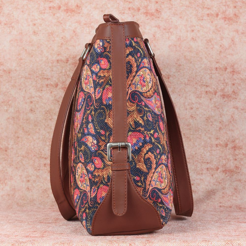 Paisley Print - Women's Office Bag & Sling Bag Combo