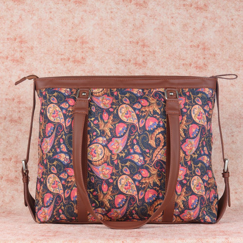Paisley Print - Women's Office Bag & Sling Bag Combo