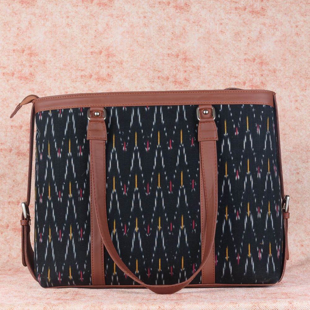 Ikat African Wave - Women's Office Bag & Sling Bag Combo