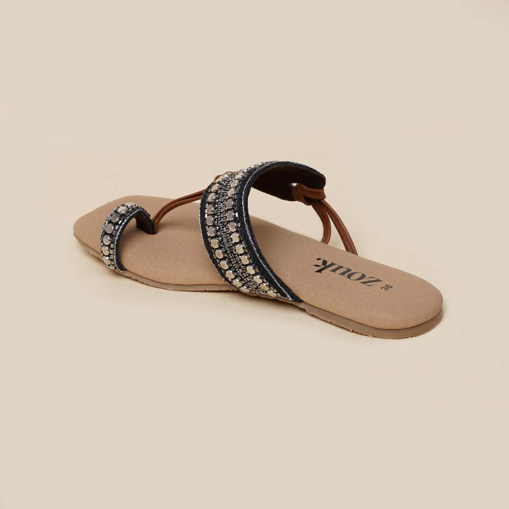 Jaipur Bohemian Oxidised Chappal