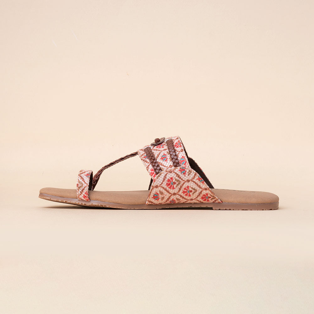 Jaipur Kamal Braided Kolhapuri Chappal