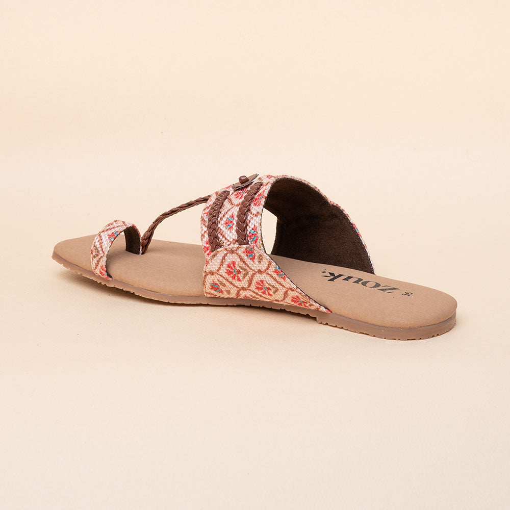 Jaipur Kamal Braided Kolhapuri Chappal