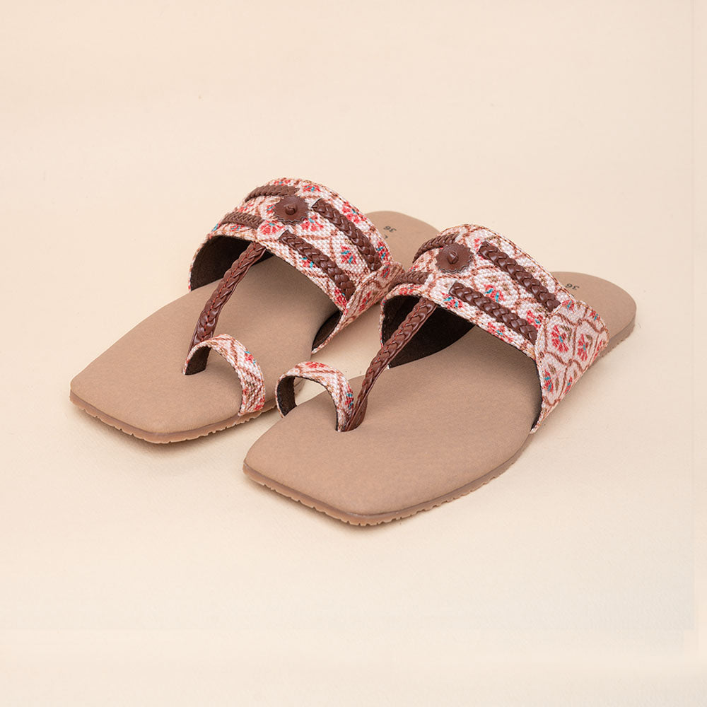 Jaipur Kamal Braided Kolhapuri Chappal