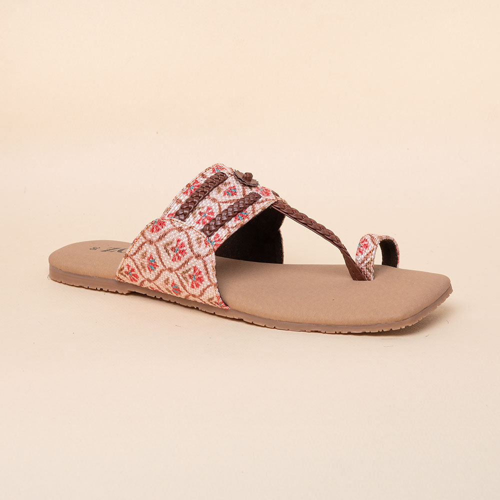 Jaipur Kamal Braided Kolhapuri Chappal
