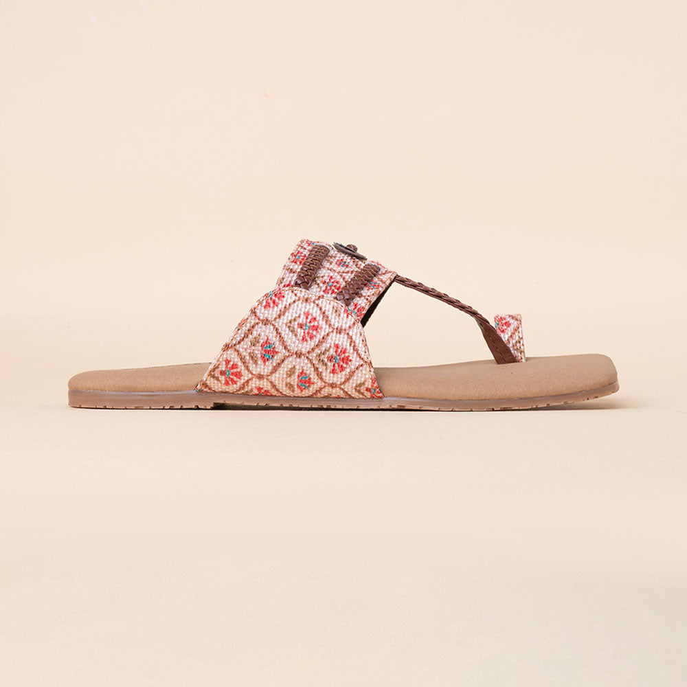 Jaipur Kamal Braided Kolhapuri Chappal