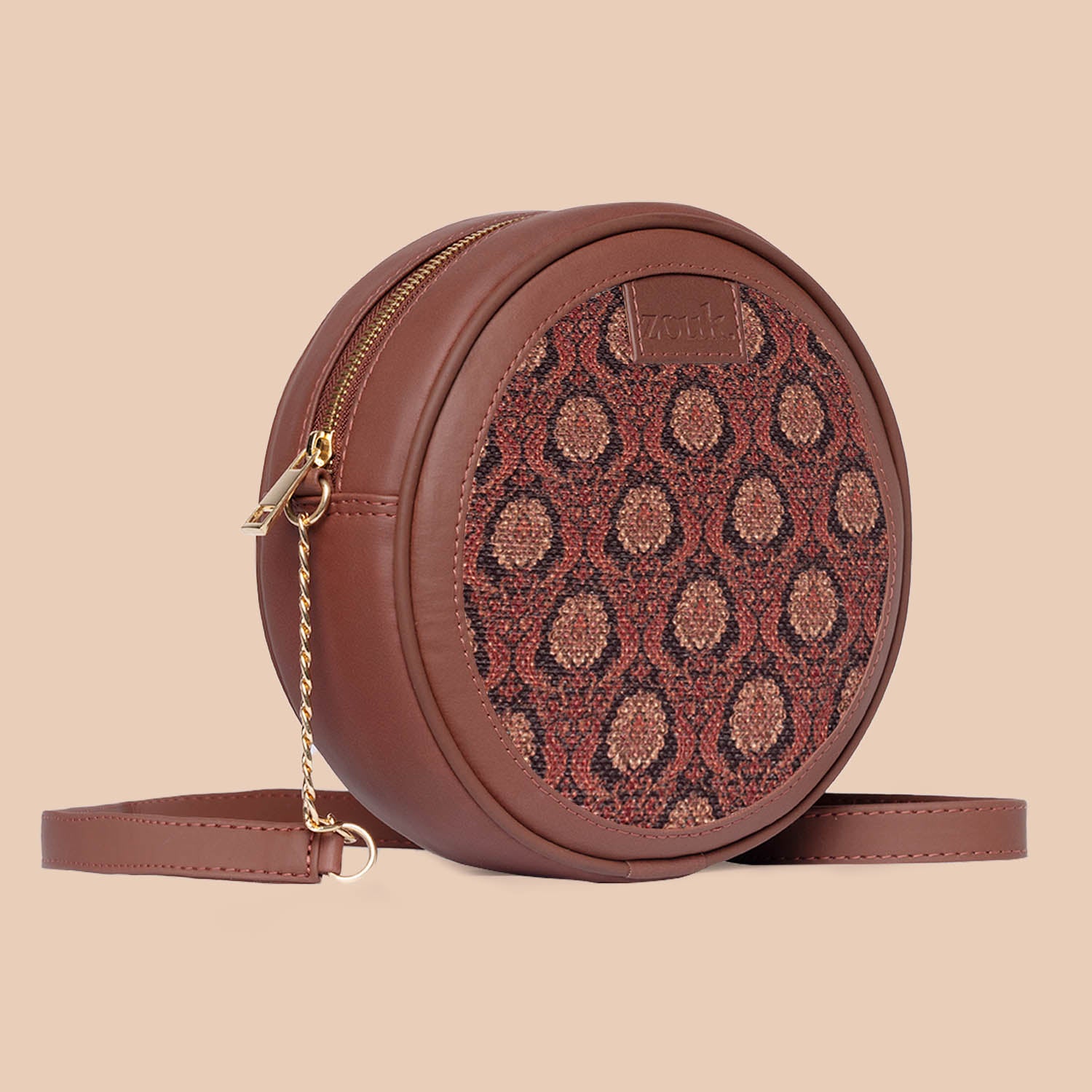 Jodhpur Damask Round Sling Bag