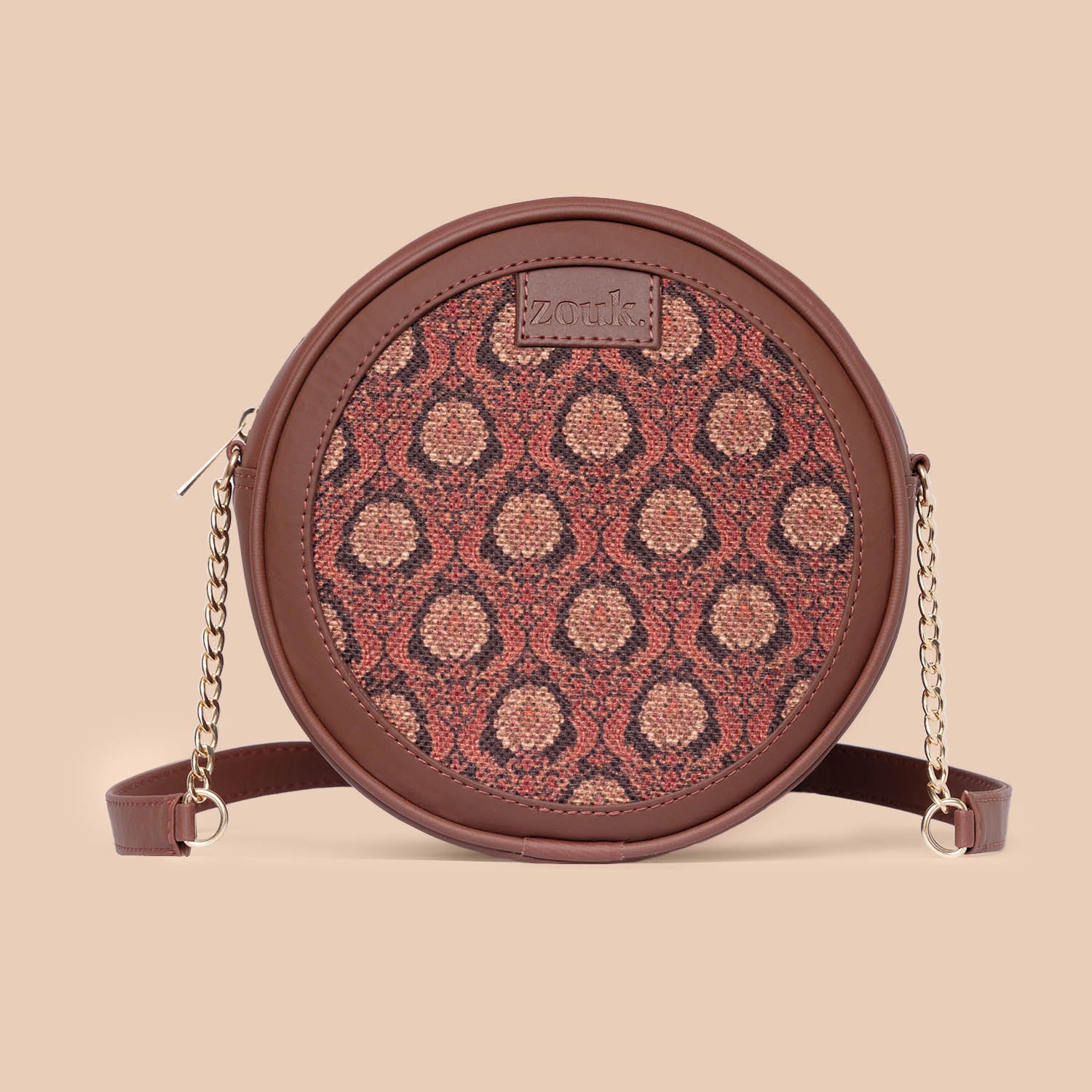 Jodhpur Damask Round Sling Bag