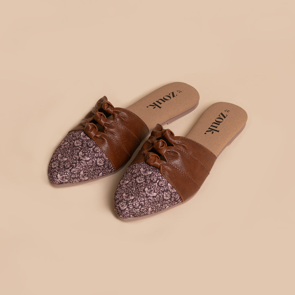 Kashmir Jhallar Knotted Mule