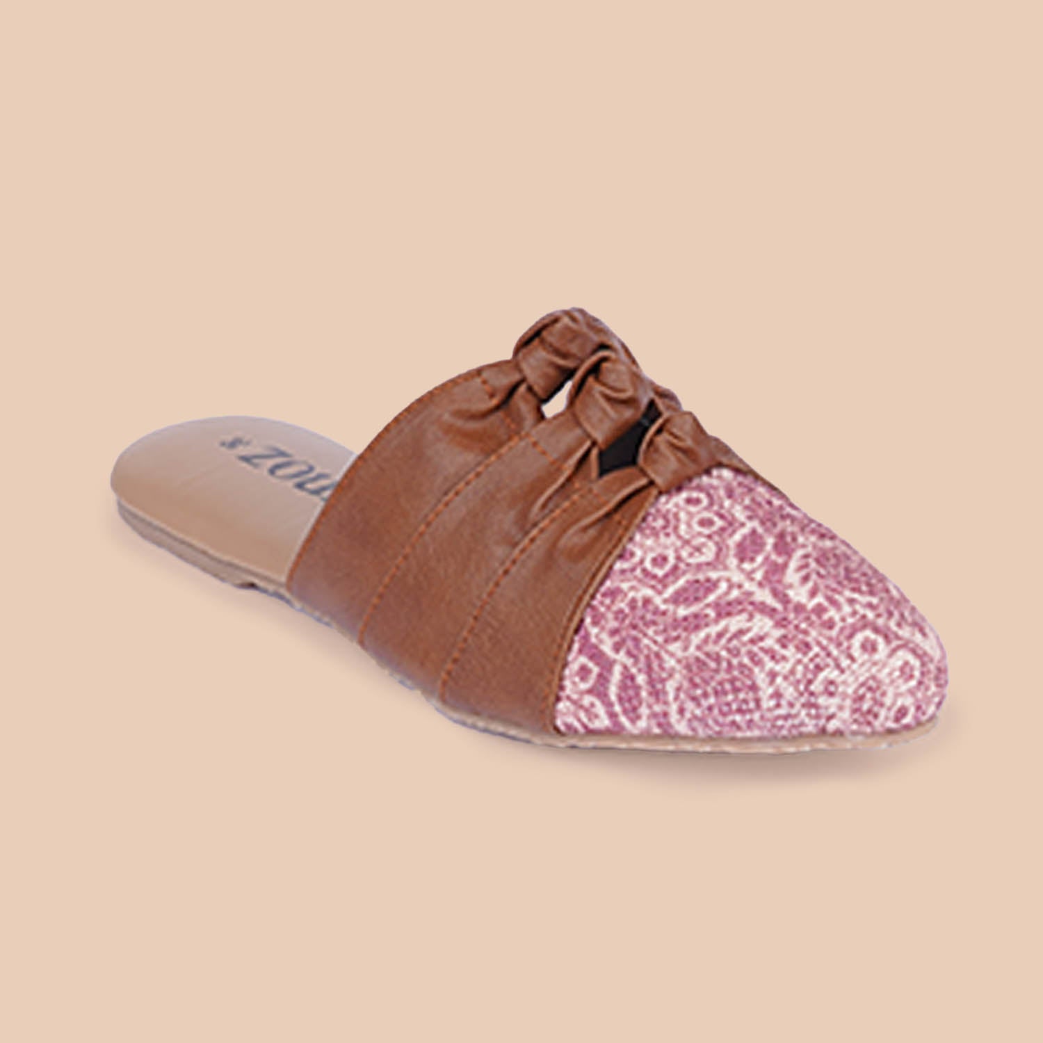 Madurai Blossom Knotted Mules