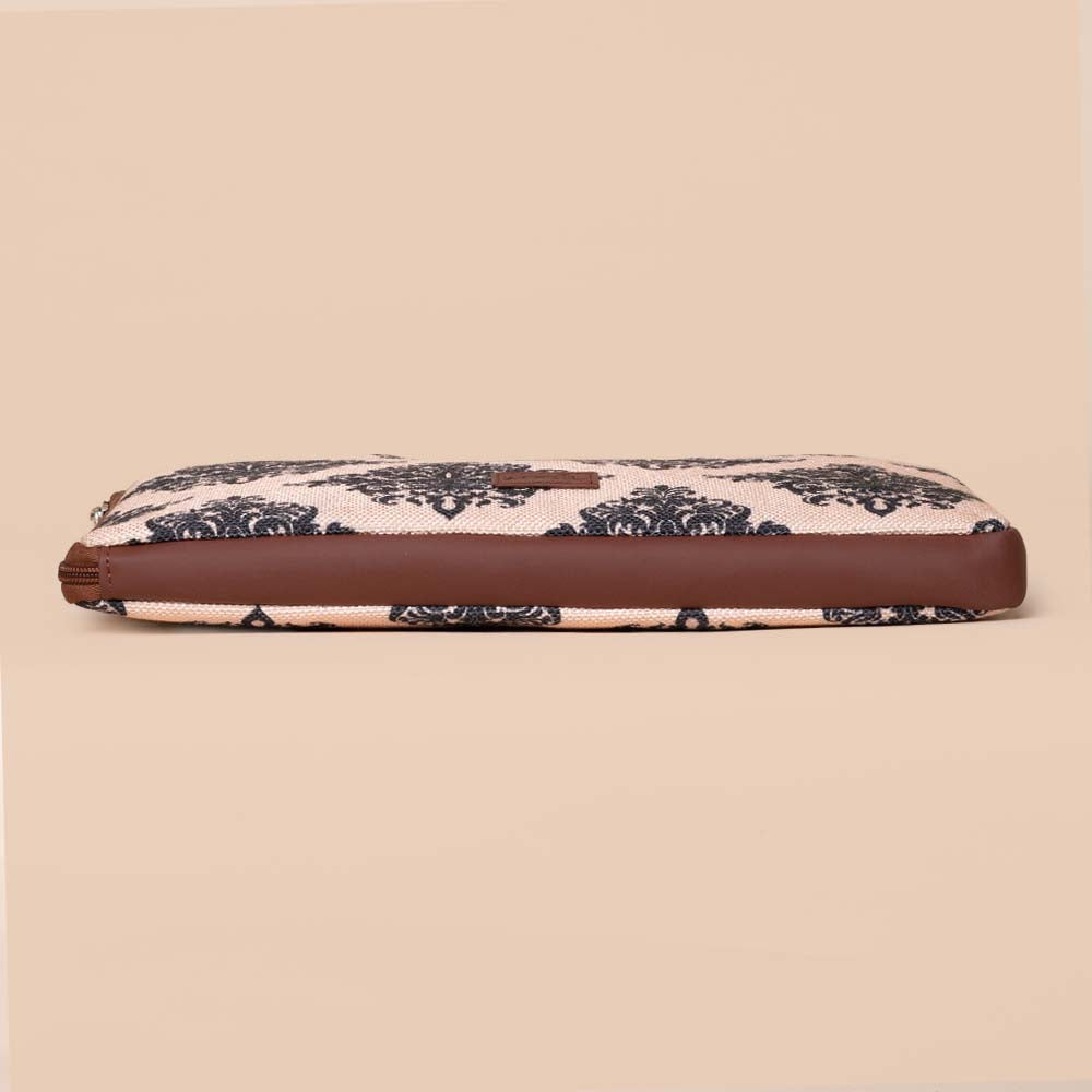 Mughal Motif L-Zippered Laptop Sleeve