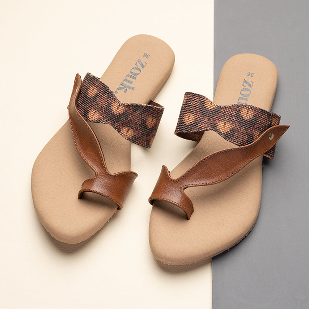 Mysore Garden Curvy Toe Chappal